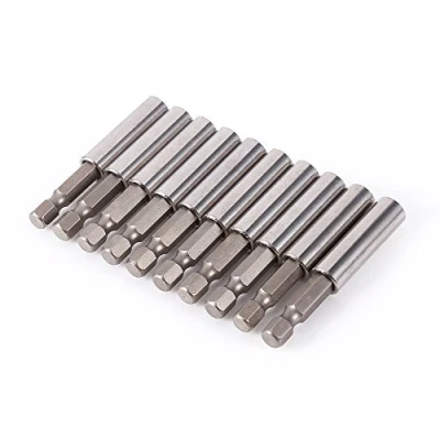Imagen de 10Pcs 1/4&quot; Portabrocas de Extensión Destornillador Magnético del Taladro Hexagonal para Herramientas Eléctricas