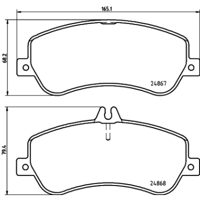 Imagen de HELLA 8DB 355 014 221 Juego de pastillas freno preparado para indicador desgaste con tornillos pinza accesorios MERCEDES BENZ: GLK