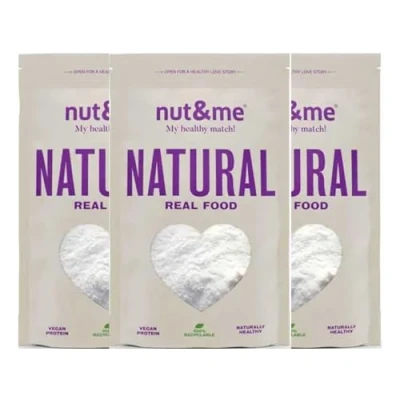 Imagen de Eritritol en Polvo 1,05 kg nut&amp;me Edulcorante natural Cero calorias Sin gluten Conservantes ni Aditivos 100% Pack 3 x 350 gr