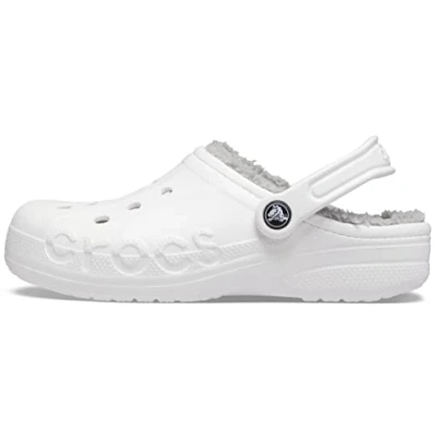 Imagen de Crocs Baya Lined Clog, Zuecos Unisex adulto, White Light Grey, 41/42 EU