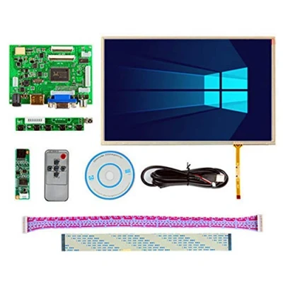 Imagen de Skylarpu IPS de 10.1 pulgadas para Raspberry Pi Monitor 1280x800 TFT EJ101IA 01G Pantalla LCD HD táctil Tablero controlador remoto HDMI 2AV VGA