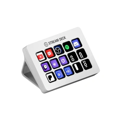 Imagen de Elgato Stream Deck MK.2 Controlador de estudio USB, 15 teclas macro, activa acciones en apps y software como OBS, Twitch, ​YouTube otros, funciona Mac PC