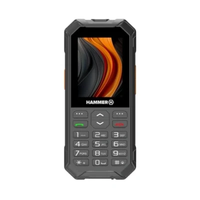 Imagen de Teléfono con pulsador Hammer 6 LTE, Gran batería de 2500mah hasta 7 días en Espera, Linterna y botón SOS, tecnología Volte, Botones iluminados, Prueba caída 1,5 Metros IP68, 2,4 Pulgadas