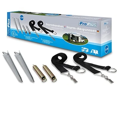 Imagen de ProPlus 361722 Juego de correas tensoras para toldo Omnistor contra tormentas