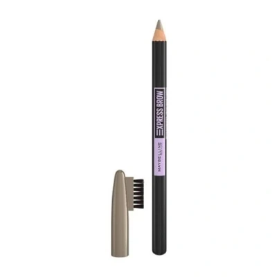 Imagen de Maybelline New York Lápiz para cejas, súper pigmentado y difuminable, fórmula con aceite de coco, punta templable peine, Express Brow Shaping Pencil, tonalidad: 03 Soft Brown