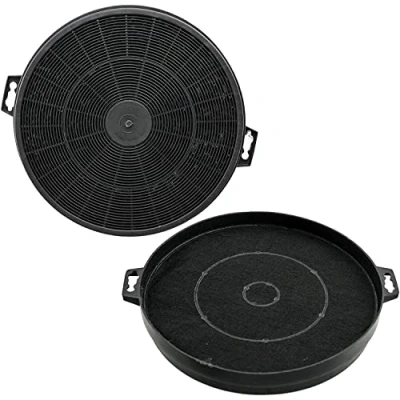 Imagen de Jpshop Filtro de carbón activo 21 cm diámetro, adaptable a Ariston Whirlpool Bosch Paquete 2 unidades