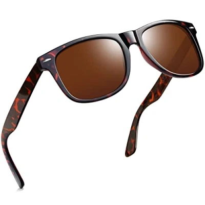 Imagen de Joopin Gafas de Sol Hombre y Mujer Polarizadas Cuadradas Clásicas Vintage Leopardo Sunglasses Women Men Unisex Oculos Homem