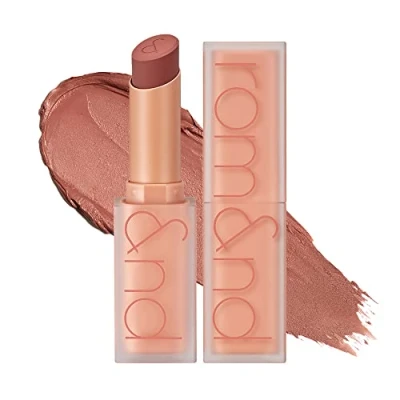 Imagen de rom&amp;nd Lápiz labial mate, 21 beige ahumado, suave y brillante, labios modernos, K Beauty, desnudos, sin arrugas, color intenso, altamente pigmentado