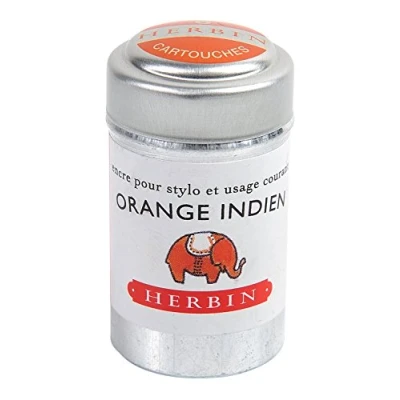 Imagen de J. Herbin J.Herbin Cartuchos de tinta para Orange India, color naranja