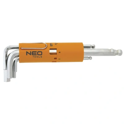Imagen de NEO TOOLS 09 523 Juego de atornilladores acodados 2,2.5,3,4,5, 6,8,10 mm Acero cromo vanadio 8