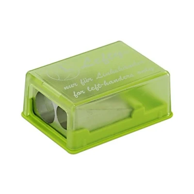 Imagen de KUM 105.34.19 G sacapuntas con contenedor 2en1 M2 Lefty, verde, para zurdos, doble contenedor, 1 pieza