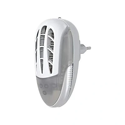 Imagen de SIMON Enchufe Antimosquitos para Interiores, Mata Moscas y Mosquitos Eléctrico, Ideal Espacios Habitaciones Pequeñas, Cobertura de 12m², Luz Ultravioleta 1W, Color Blanco