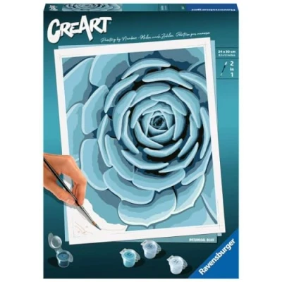 Imagen de Ravensburger Botanisches Blau Malen Nach Zahlen Erwachsene CreArt Pintura por números Botanical Blue a Partir de 12 años, Color Blanco, Mittel (23610)