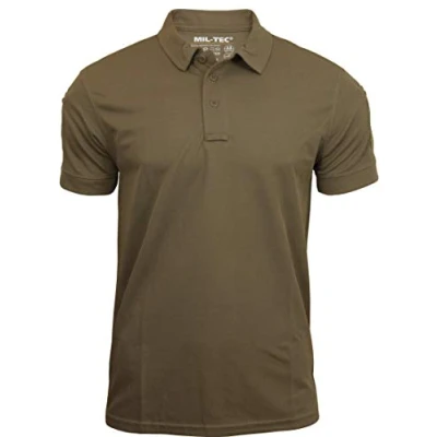 Imagen de Mil Tec Tactical Quick Dry Camiseta, Negro, Large para Hombre