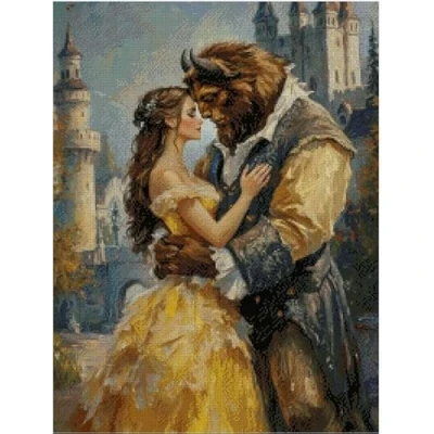 Imagen de la Bella y Bestia Serie 5 Kit de punto cruz, tela Aida 14 hilos, 200 x 265 puntadas, 36 48 cm