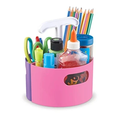 Imagen de Learning Resources Miniorganizador Create a Space (pastel), recipiente guardar material de manualidades, el aula, taller, espacios pequeños, organizador del profesor