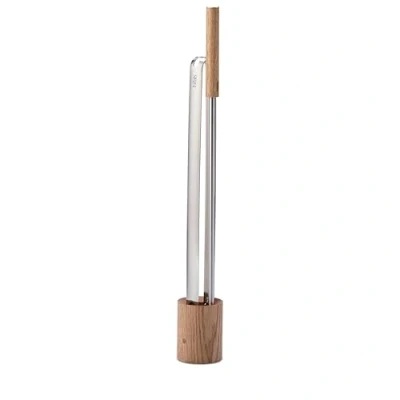 Imagen de höfats Herramientas de fuego Juego 3 piezas con pinzas fuego, atizador soplador llama y base madera Cubiertos para chimenea, utensilios horno como accesorio fuegos