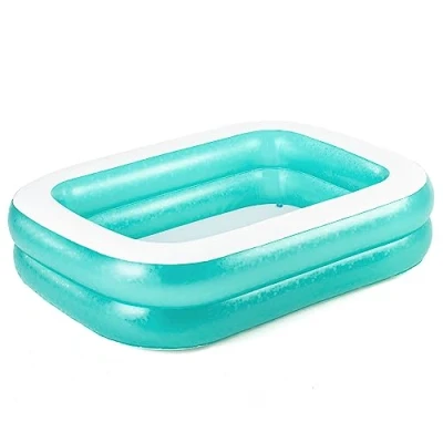 Imagen de Bestway 54005 Piscina Familiar Hinchable Rectangular, Color Verde, 201 x 150 51 cm