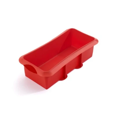 Imagen de Lékué Molde rectangular silicona platino Repostería, Rojo, 28 cm