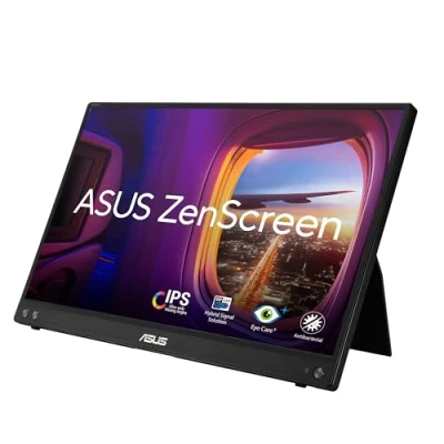 Imagen de Monitor ASUS MB16ACV, 15.6&quot;, Portátil, Full HD, 5 ms, 60 Hz, Eye Care, USB C, Negro