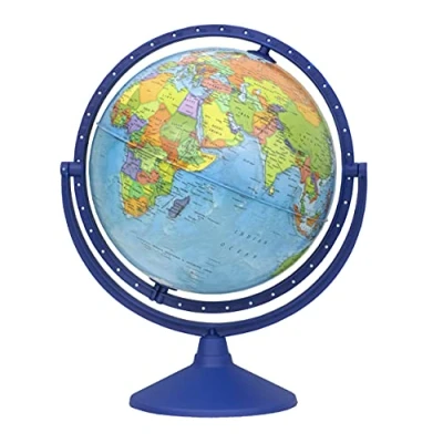 Imagen de Exerz 30cm Globo terráqueo en Inglés Todas Las direcciones 360 Giratorio Diámetro (30cm)