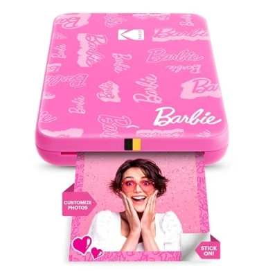 Imagen de KODAK Barbie x Step Slim Impresora Móvil Instantánea Inalámbrica Fotos Zink 2x3 Adhesivas Desde iOS/Android vía Bluetooth Estilo Exclusivo
