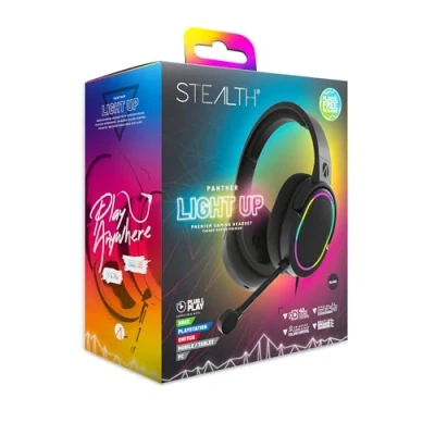 Imagen de Auriculares Gaming Premium Stealth Panther LED Compatibles con Xbox, PS4/PS5, Switch, PC