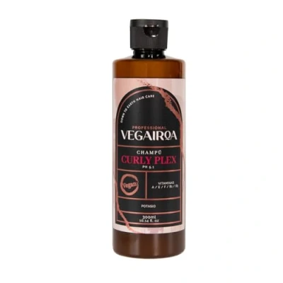 Imagen de VEGAIROA Curly Plex Champú Rizos Definidos Sin Encrespamiento Hidratación Profunda Para Cabellos u Ondulados parabenos Peluquería Profesional Vegana 300ml