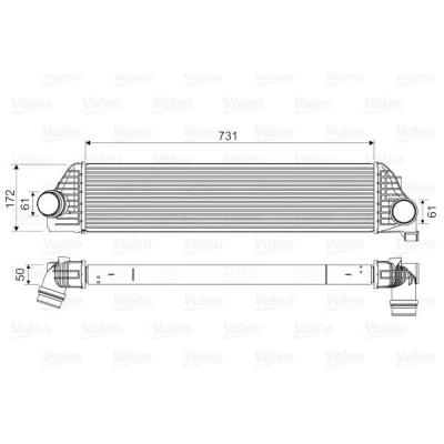 Imagen de VALEO 818561 Intercooler sin válvula EGR RENAULT: MASTER 3, 3 Kasten, Bus, OPEL: Movano B Furgón, NISSAN: NV400 Furgón