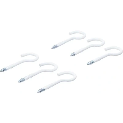 Imagen de BGS Diy 88181 Surtido de alcayatas con rosca blancas recubiertas plástico 60 mm 6 piezas