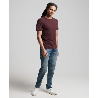 Imagen de Superdry Logo Vintage Emb tee Camiseta, Deepest Burgundy Grit, S para Hombre