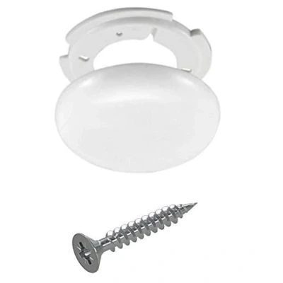 Imagen de 5 cajas de derivación blancas para techo, caja conexión, distribución, color blanco, roseta tapa cable, ultraplana, diámetro 13 cm, altura