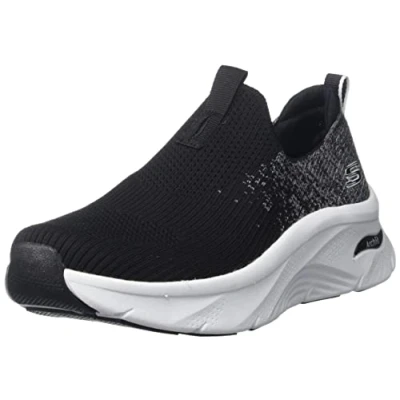 Imagen de Skechers 149684 Blk, Zapatillas Mujer, Tejido Negro y Ribete Blanco, 41 EU
