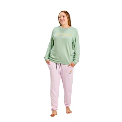 Imagen de Pijama Invierno Mujer Manga Larga Cuello Redondo MU6. Mujer, Larga, Conjunto