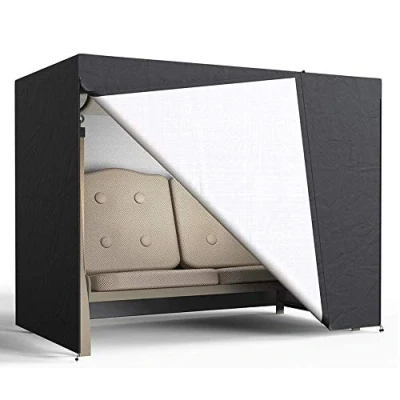 Imagen de Keyohome,Funda para balancín y columpio de jardín 2 plazas, funda hamaca impermeable resistente exteriores, con protección solar protegida contra los rayos UV Oxford 210D,160x125x170 cm