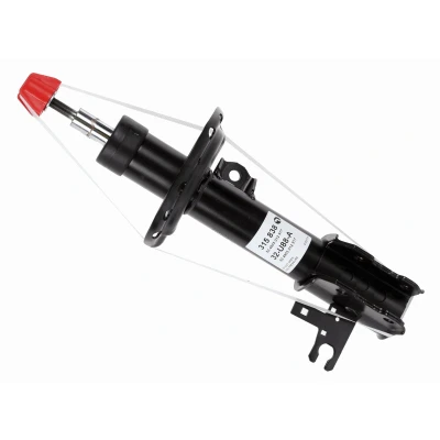 Imagen de SACHS 315 838 amortiguador izquierda Presión de gas Bitubular Columna Espiga arriba OPEL: Meriva B