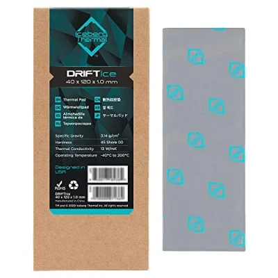 Imagen de Iceberg Thermal DRIFTIce Pad 40mmx120mm 0.5mm, 13 W/mK, Silicona Termico para disipador térmico/GPU/CPU