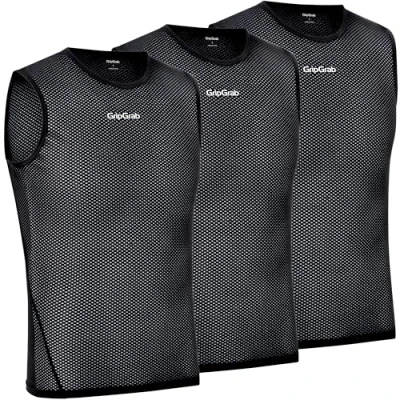 Imagen de GripGrab Camiseta Interior Ciclismo Ultralight Pack 1 o 3ud Tirantes Rejilla Segunda Piel Transpirable Verano