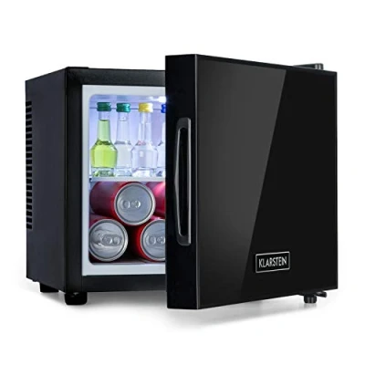 Imagen de Klarstein Frosty Minibar mininevera compacta, aislada, sistema de enfriamiento termoeléctrico, 10 litros capacidad, enfría entre los 12 y 18 C, eficiencia energética clase A, 33 dB