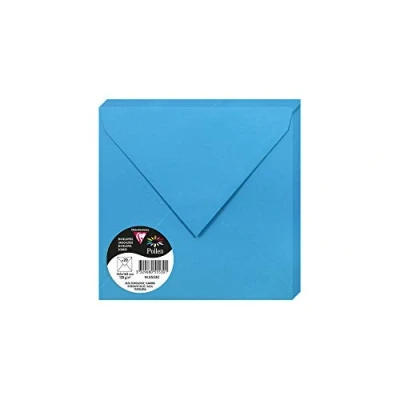 Imagen de Clairefontaine 50023 C Pack de 20 sobres 16,50 x 0,10 cm, color azul turquesa