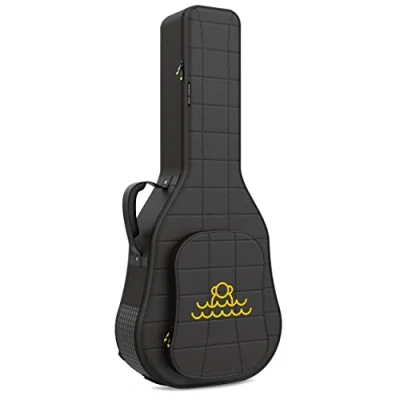 Imagen de Monkey Loop Rocking Acoustic Funda para Guitarra con Acolchado de 26mm Bolsa Semi Rígida Acústica Bolsillo Exterior Accesorios Correas Ajustables Resistente al Agua