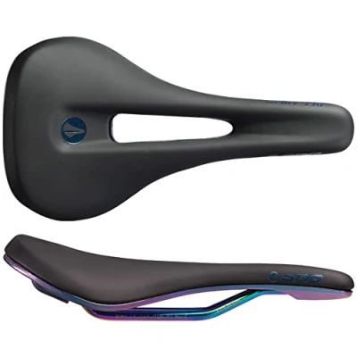 Imagen de SDG 812367017887 Bel Air 3.0 Overland Lux/ALU sillín Oil Slick, Unisex Adult, Negro/Lubricado, One Size