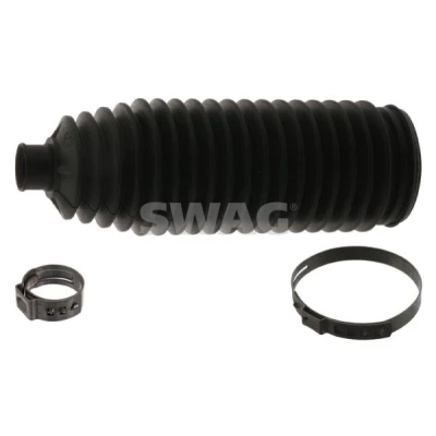 Imagen de SWAG 30 93 9606 Juego de fuelle, dirección Termoplástico Eje delantero, izquierda, derecha con abrazaderas VOLKSWAGEN: Golf 4