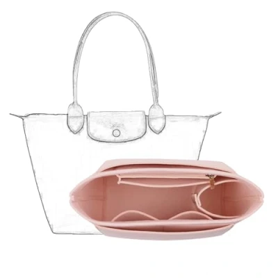 Imagen de D.DUO organizador de inserción bolsa, accesorios bolso, asas largas Longchamp ((L (asa larga), Rosa)