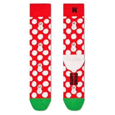 Imagen de Happy Socks Big Dot Snowman Sock, Calcetines para Hombre, Multicolor (Multicolor 430), 41/44 (Tamaño del fabricante: 41/46)