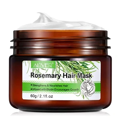 Imagen de película para el cabello de romero, cuidado del cabello, reparación y nutrición, fortalecimiento nutrición la adecuada seco dañado