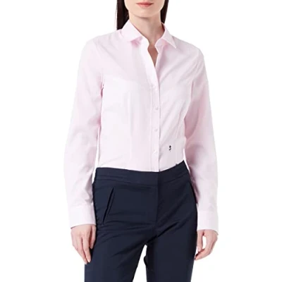 Imagen de Seidensticker City Bluse Langarm Slim Fit Uni, Blusa para Mujer, Rosa (Rosa), 36