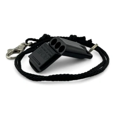 Imagen de ACME Tornado No. 635 Silbato con banda de silbato, ideal para entrenadores, árbitros y fuerzas seguridad, tono alto claro, incluye cordón el cuello