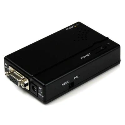 Imagen de Startech.com adaptador conversor de vídeo vga hd15 a compuesto rca o s video composite convertidor pc tv
