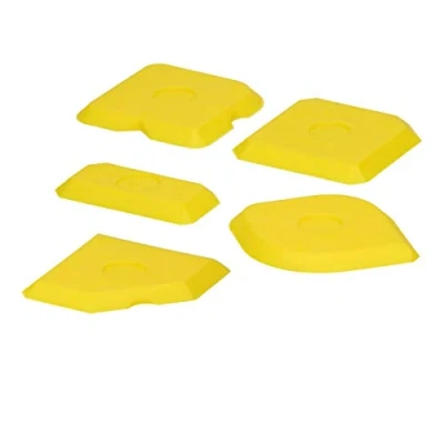 Imagen de ECD Germany Kit de 5 Piezas Calafateo Herramientas Sellado Alisadores Juntas Raspador Rasqueta Sellador Espátula Silicona Aplicador Acabado Lechada